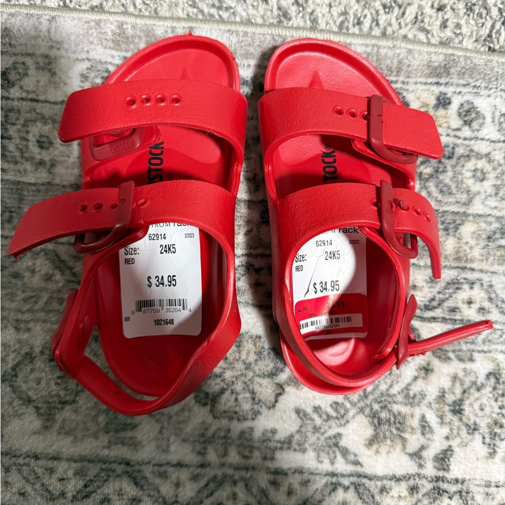 Birkenstock Kids Bright Red Sandals